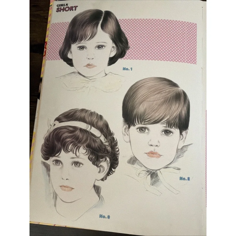 Vintage 150 YOUNG MODE Book Hair Style Illustration Dowa Hardcover 14.5